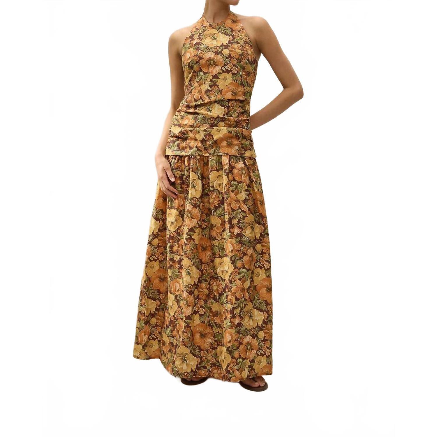 New Faithfull The Brand Tali Maxi Dress In Camellia